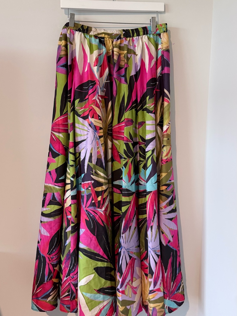 Rachel Tropical Two-Piece Skirt Set in Pink, Green & Black - Picture 2 of 13